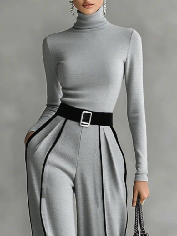 Détail de l'ensemble Angela gris